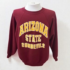 Vintage 90’s Arizona State Sun Devils Sweatshirt Size L Discus Heavyweight